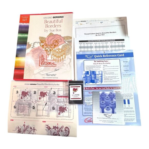 Studio Bernina Beautiful Borders Sue Box Embroidery Design Collection Number 127 - Picture 4 of 12